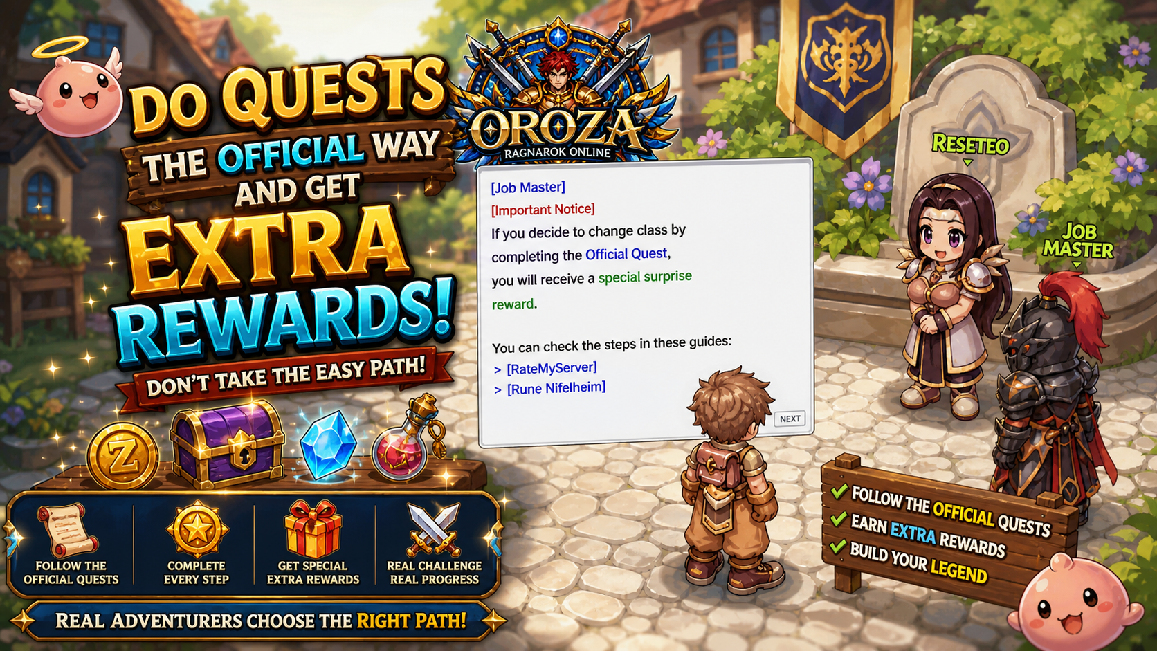 Official Job Change Quest Rewards
